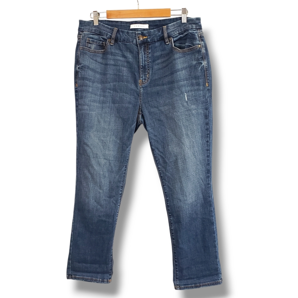 Eunina Medium-wash Greta Skinny Roller Jeans Size 1XL